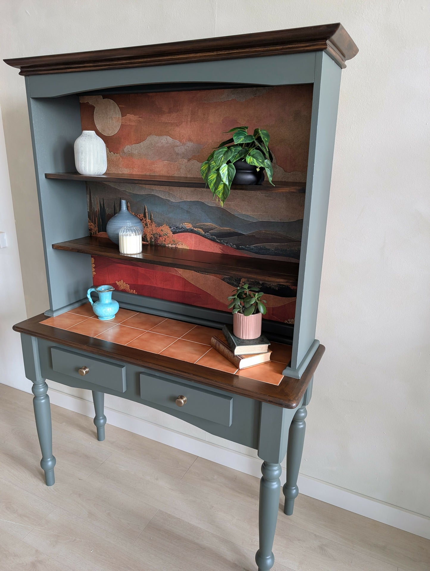 Tuscan Sunset Bookcase Shelving Unit