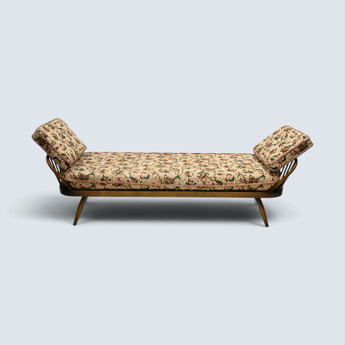 Ercol Studio Couch Day Bed New Webbing Dark Finish Model 355 FREE UK Delivery