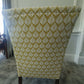 Slipper Chair Mid Century 1950s. Reupholstered In 100% Cotton Canvas. Ex Condition
