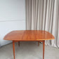 Vintage Mid Century Oak Norwegian Extending Dining Table Danish By Gustav Bahus R433
