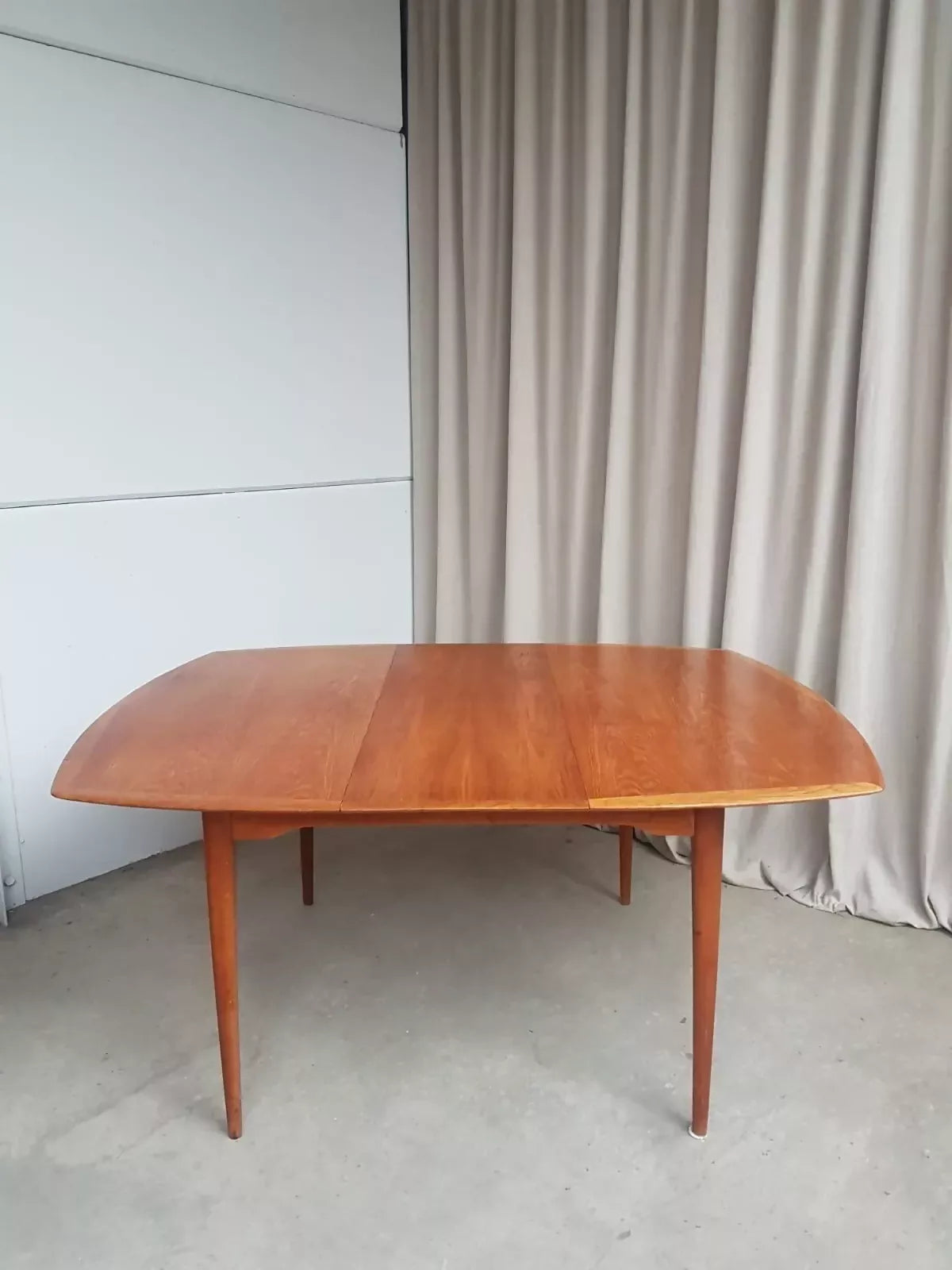 Vintage Mid Century Oak Norwegian Extending Dining Table Danish By Gustav Bahus R433