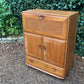 Mid Century Ercol 469 Elm Bureau Drinks Cocktail Cabinet