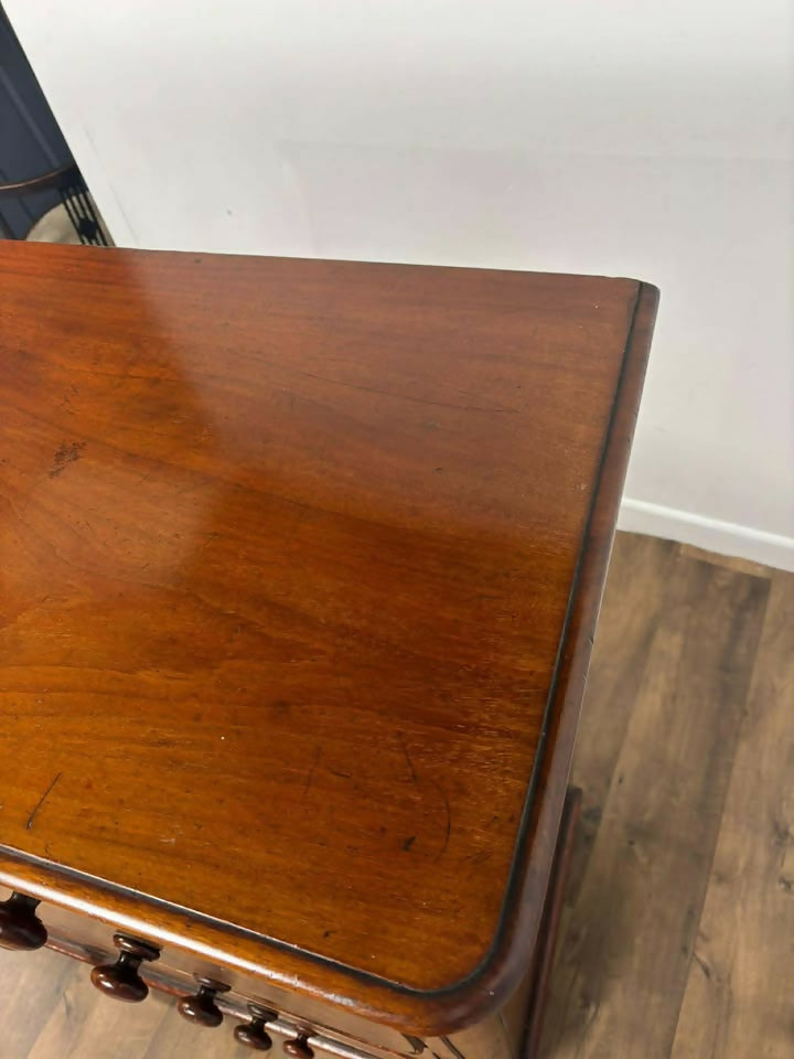 Victorian Mahogany Two Over Four Chest Of Drawers