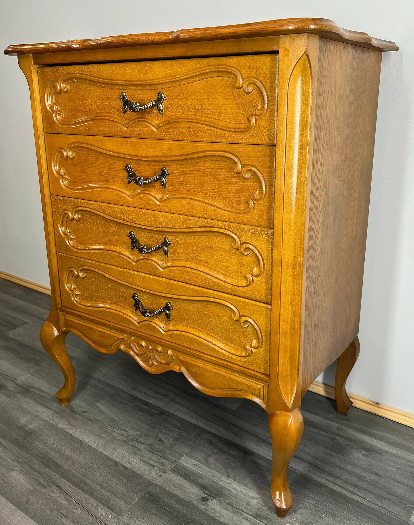 Chest of Drawers Vintage French Louis XIV Cabinet Carved Sideboard LOT 2895