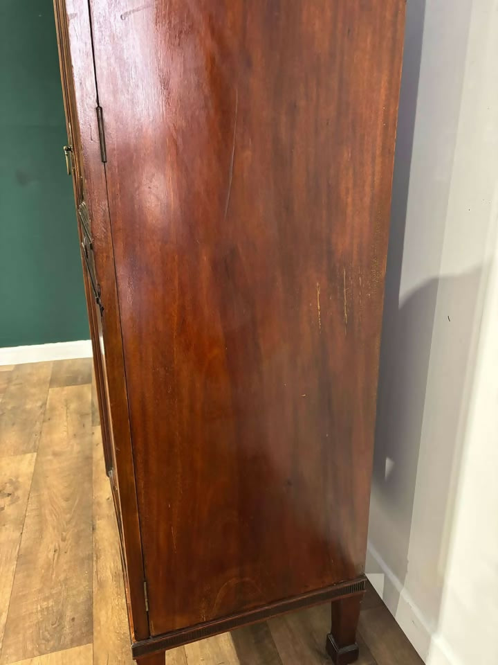 Edwardian Mahogany Double Wardrobe2