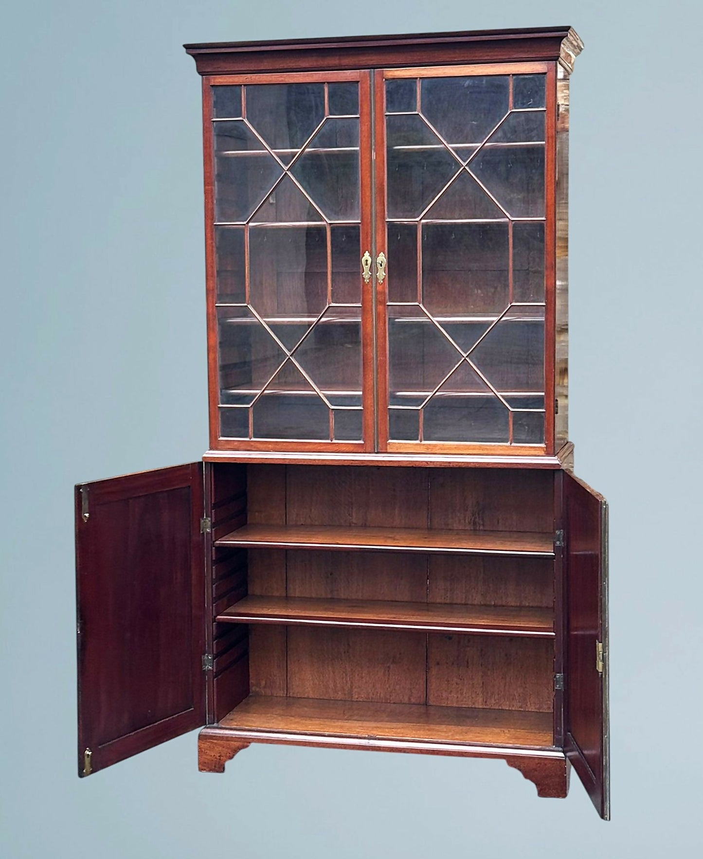 Antique Georgian Mahogany Bookcase, Circa 1800