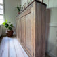 Large Antique Stripped Mahogany School Hall Larder Cupboard Cabinet Sideboard
