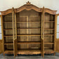 Bookcase Vintage French Louis XIV Style Display Oak Cabinet Sideboard LOT 4785