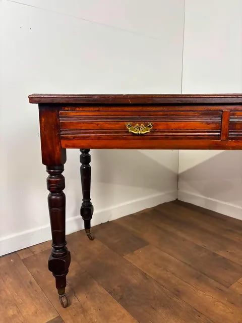 Edwardian Red Walnut Ladies Writing Table