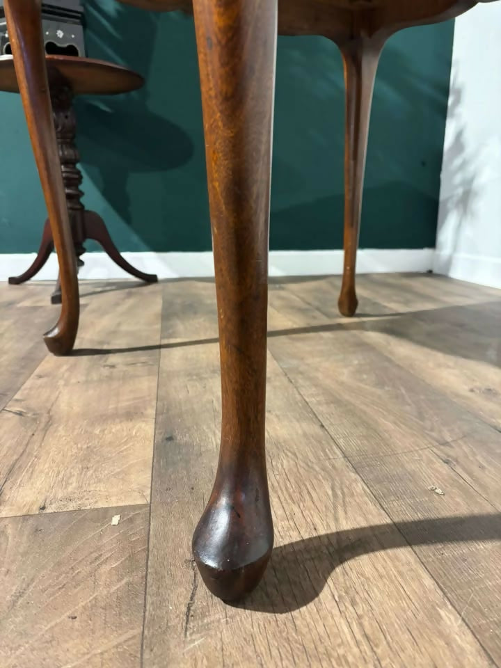 Antique Mahogany Leather Top Centre Table5