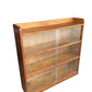 Mid century light Oak bookcase / cabinet