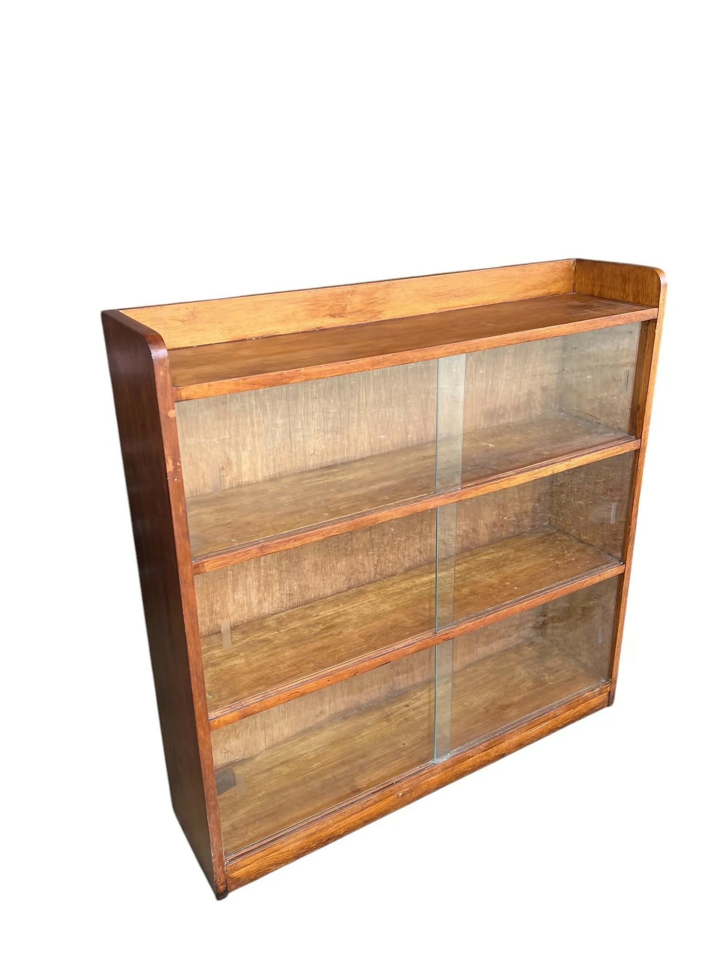 Mid century light Oak bookcase / cabinet