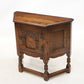 Old Charm Canted Table With Cupboard Finished In Tudor Brown FREE UK Delivery*. SBR9211/0506D
