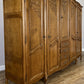 Wardrobe Vintage French Louis XVI Style Five Door Oak Carved Armoire LOT 6457