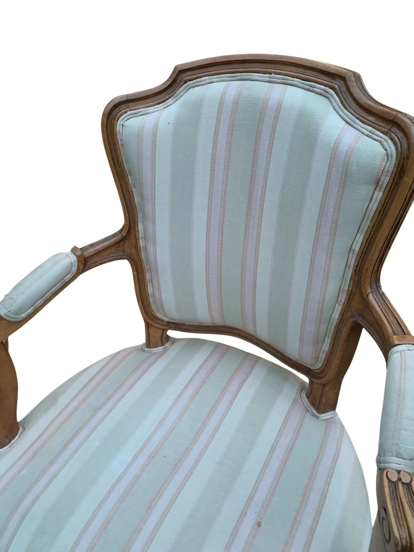 Louis XVI style vintage carved arm chairs