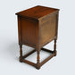 Old Charm Pedestal Cabinet Cupboard Bedside Tudor Brown Finish FREE UK DELIVERY*