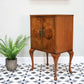 Cocktail Drinks Cabinet in a Queen Anne Style Burr Walnut Veneer Matched Doors