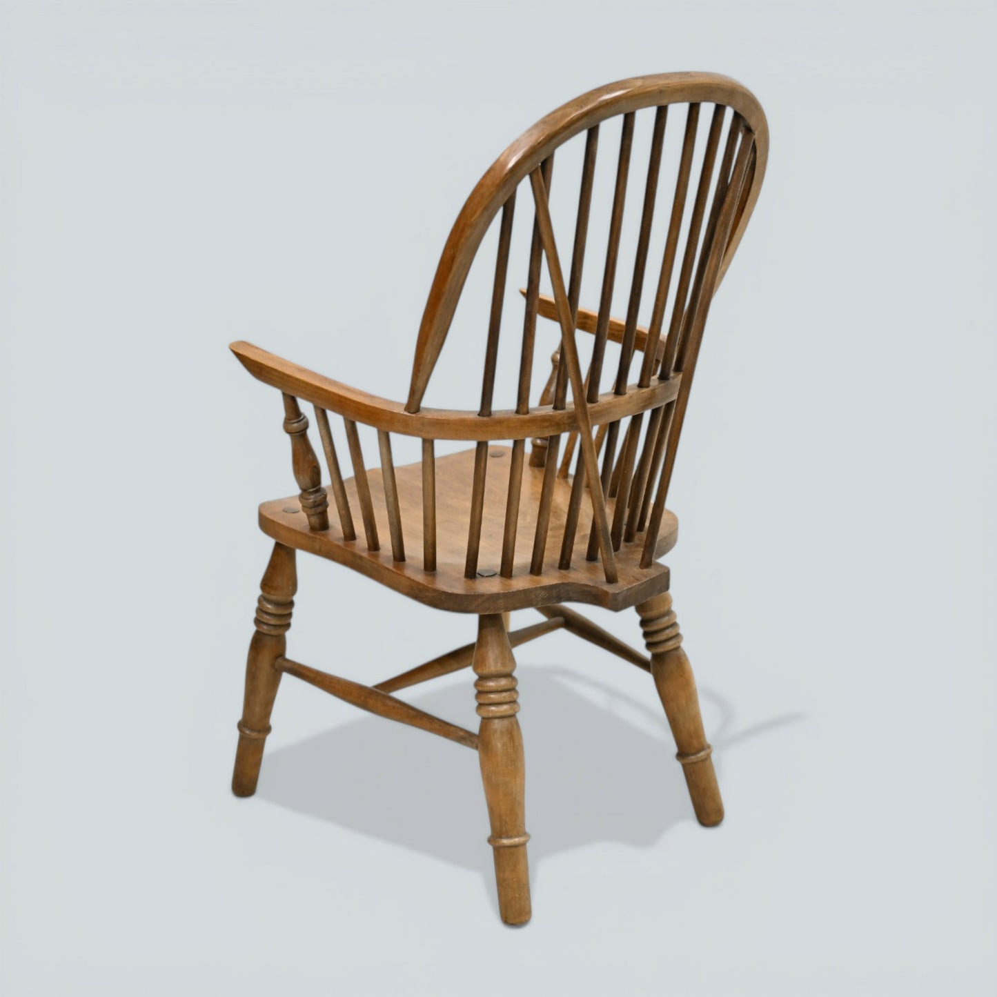 Stick Back Windsor Chair Elm and Beech Antique Bow Back Carver FREE UK Delivery*