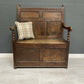 An Oak 17th Century Antique Monks Bench