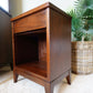 Peppler Furniture Co. 'The Hanover Line' Retro Bedside Nightstand In Figured Walnut – Canada, C. 1960s