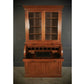 Walnut Cylinder Bureau Vintage Bookcase