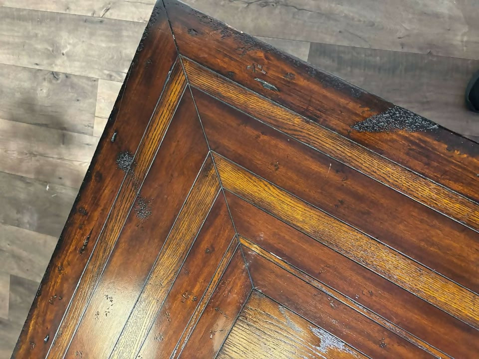 Aged Large Oak Coffee Table9