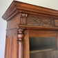 Bookcase Antique French Style Glazed Display Cabinet Oak Sideboard LOT 6462