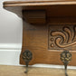 Coat Rack Vintage French Oak Wall Mounted 5 Hooks Carved Rack Hanger LOT 6302