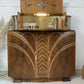 Large Art Deco Walnut Cocktail Cabinet with Design