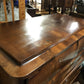Vintage Mahogany Biedermeier Tall Chest Of Drawers, Flame Veneers. Circa 1860