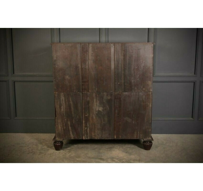 2 Piece Anglo Indian Military Vintage Chest Of Drawers
