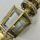 Pair of Wall Lights Antique French Style Lantern Sconces Glass LOT 6478