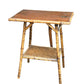 Antique two tier Bamboo side table