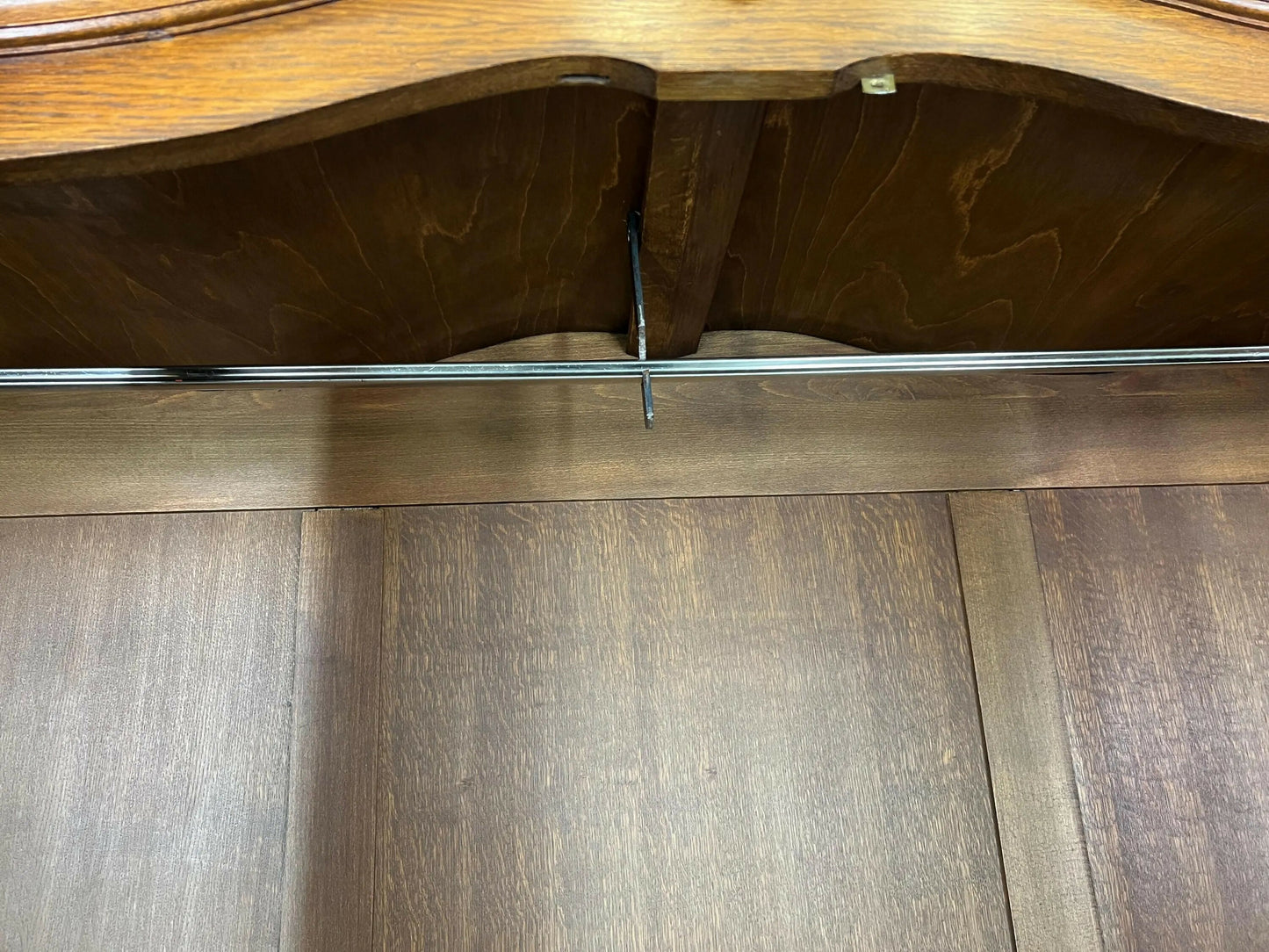 Wardrobe Vintage French Louis XVI Style Oak Four Door Carved Armoire LOT 4795