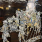 Set of Four Vintage Oriental Wall Panels with Mother of Pearl Inlay