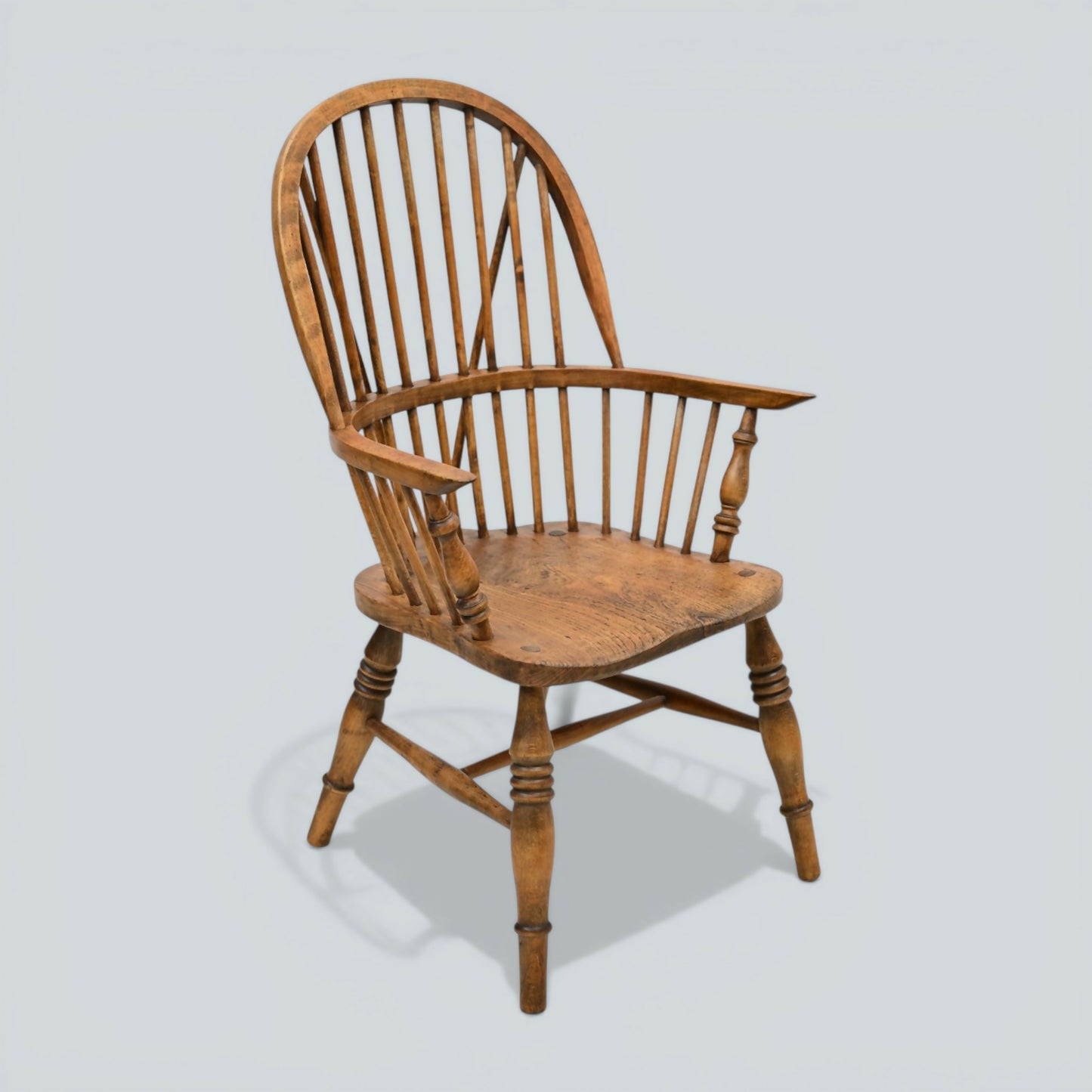 Stick Back Windsor Chair Elm and Beech Antique Bow Back Carver FREE* UK Delivery