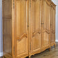Wardrobe Vintage French Louis XVI Style Oak Four Door Carved Armoire LOT 6385