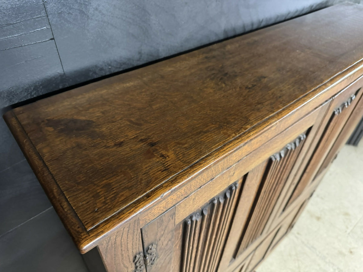 Narrow Oak Hall Cupboard