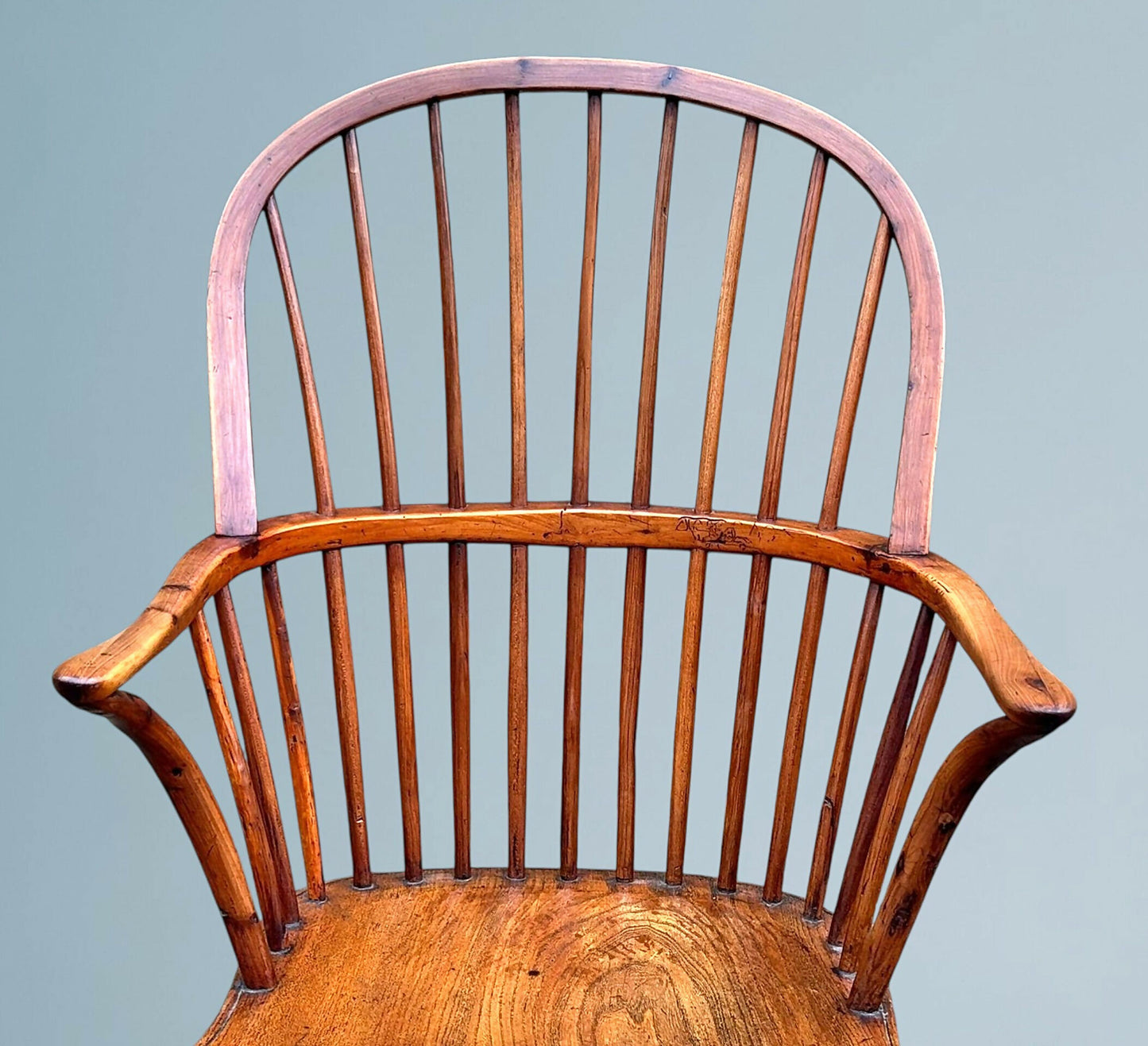 Antique 19th Century Yew Wood Windsor Chair