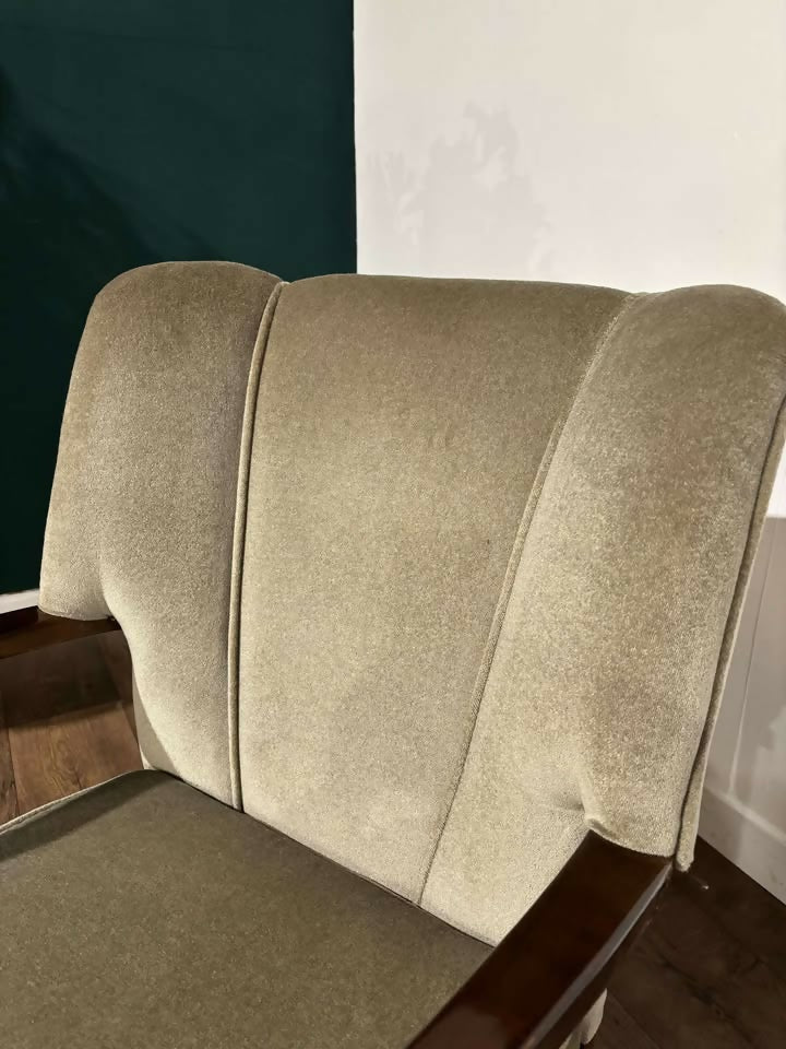 Art Deco Walnut Framed Arm ChairV