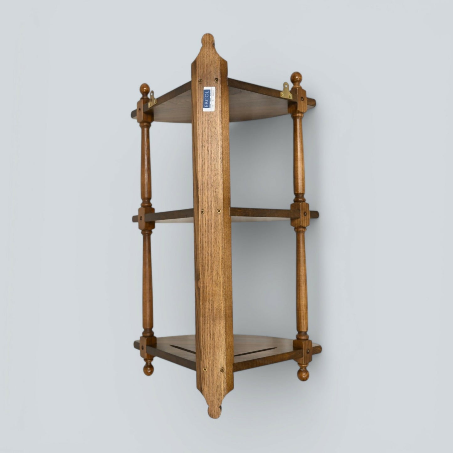 Ercol Hanging Corner Shelving Golden Dawn Finish #1104 EXC FREE UK Delivery