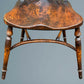Set of Four Elm Wheel Back Windsor Chairs