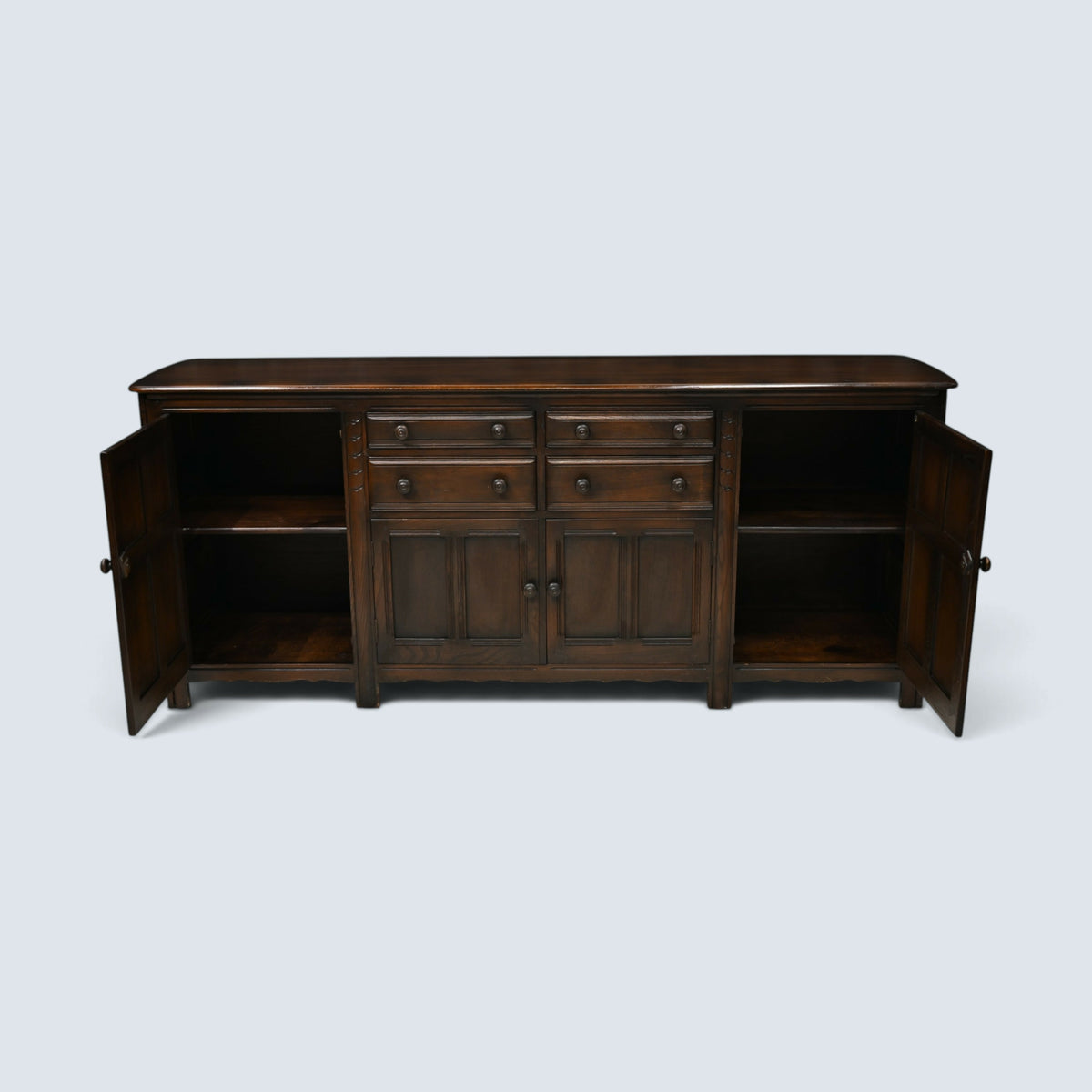 Ercol Large Grand Sideboard Model #570 215cm/7 foot Wide Storage FREE UK Delivery
