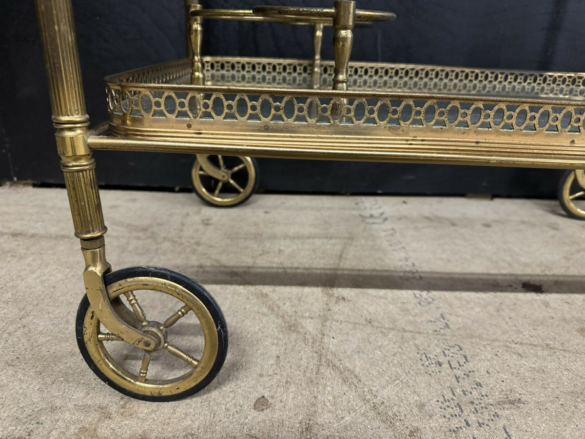 French Brass Cocktail Trolley
