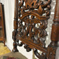 Carolean carved oak high back chair - having a very decoratively carved back, legs9