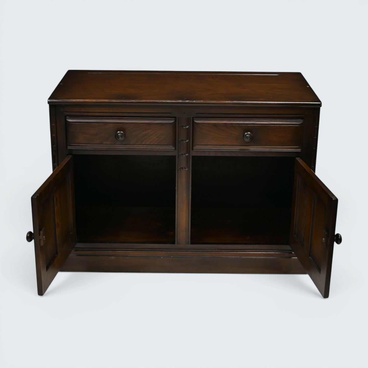 Ercol Mural Sideboard Cupboard Double Width Base #581 Dark FREE UK Delivery*