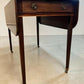 Antique Drop Leaf Table With Drawer Castors Solid Wood Hall Side Table