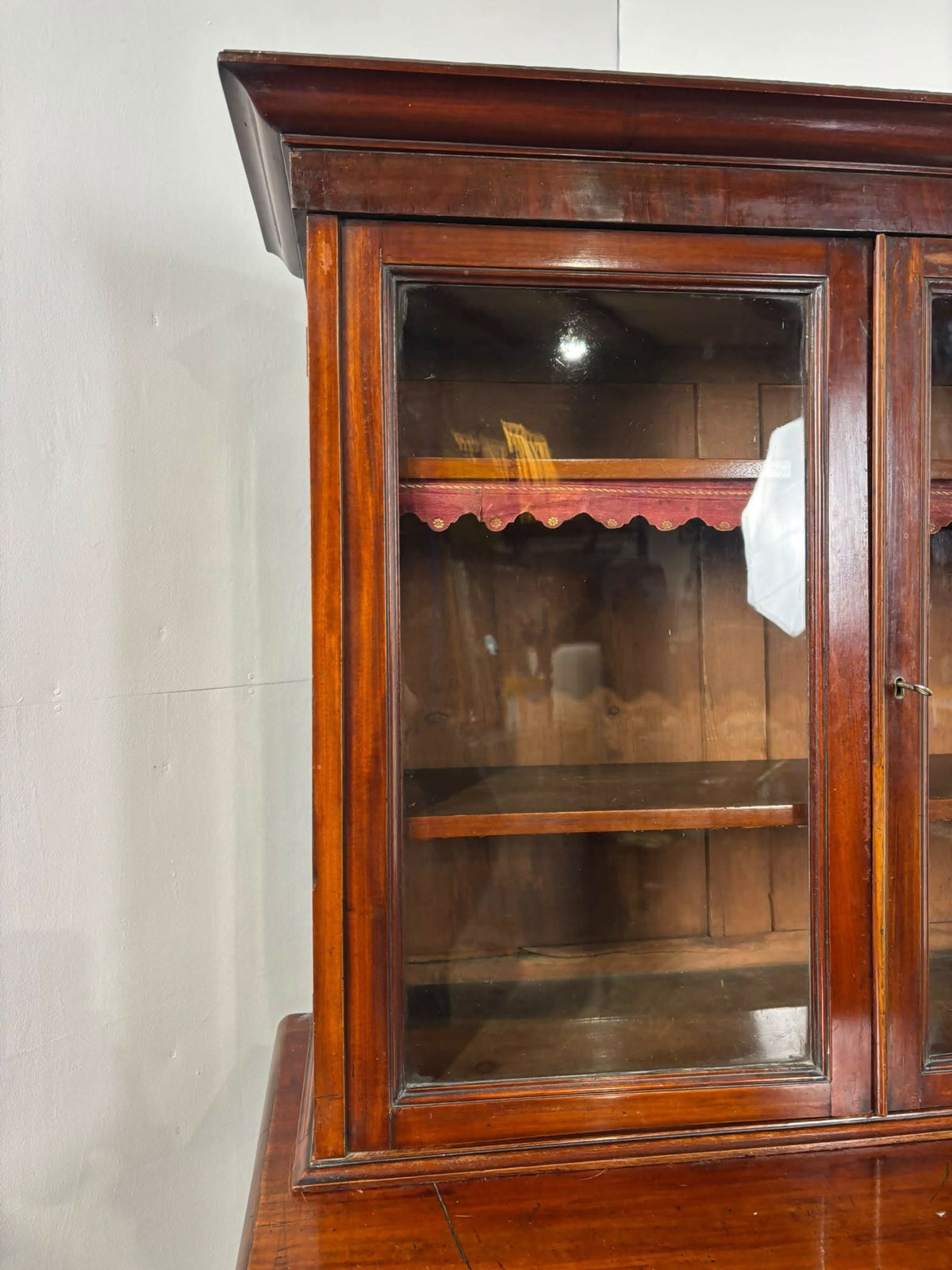 Late Victorian Mahogany Glazed Bookcase