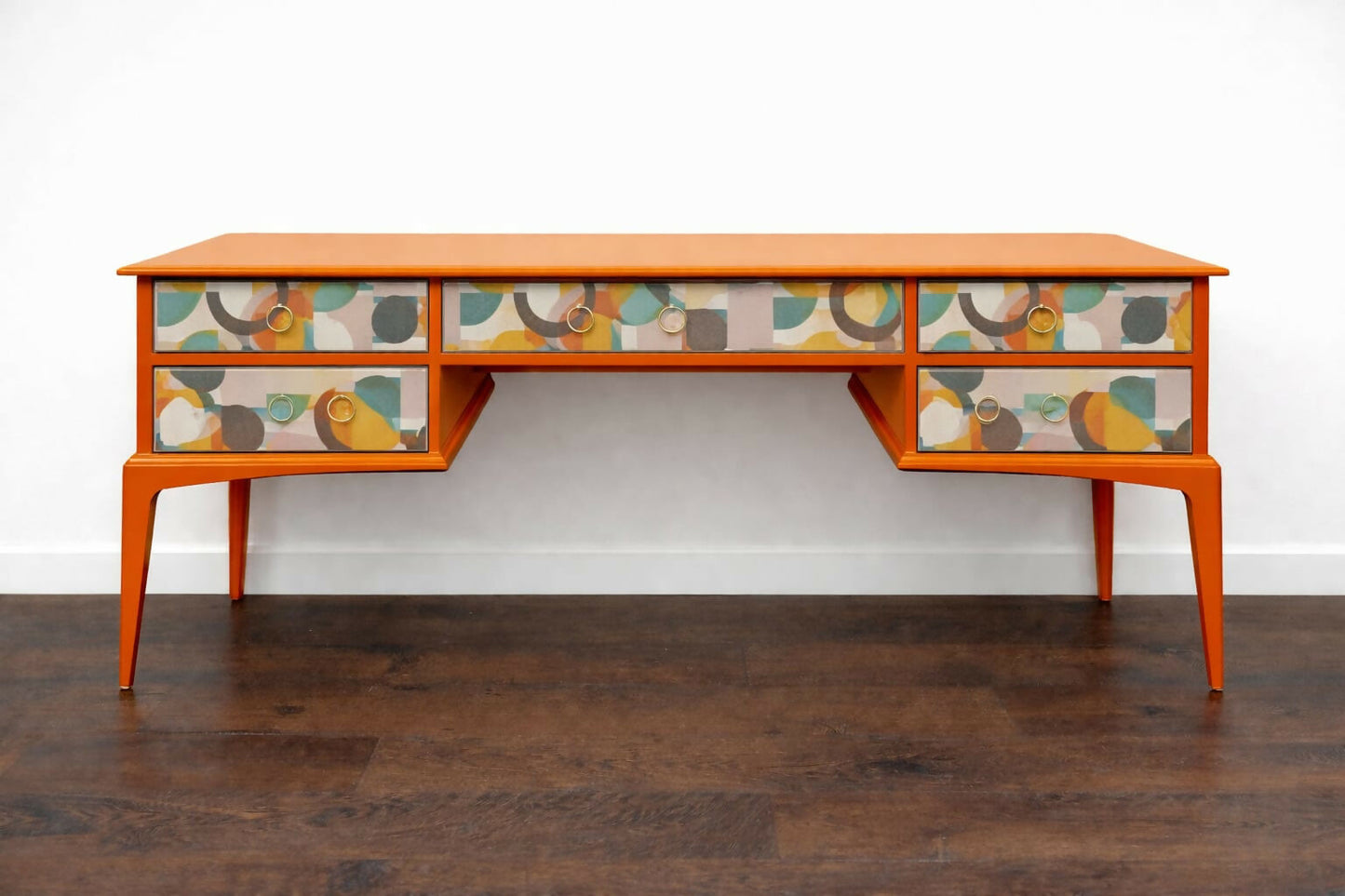 Retro Mid-century Vintage Stag Dressing Table, Desk Painted Upcycled Furniture Custom Commission