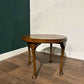 Vintage Oak Circular Side Table On Cabriole Supports7